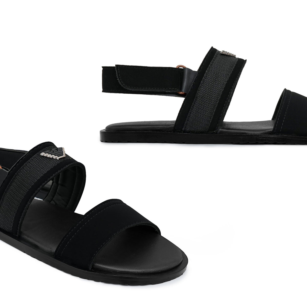 Black suede Belt Sendal DZ56