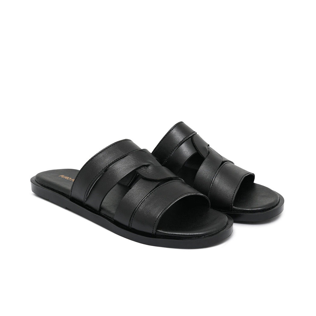 Black Cross Slipper SA30