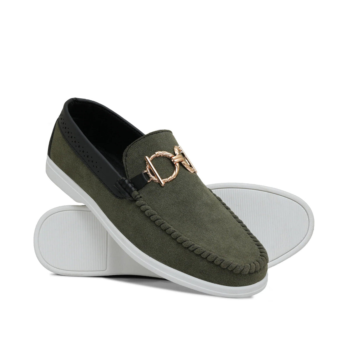 Green Suede Shoe Lz06