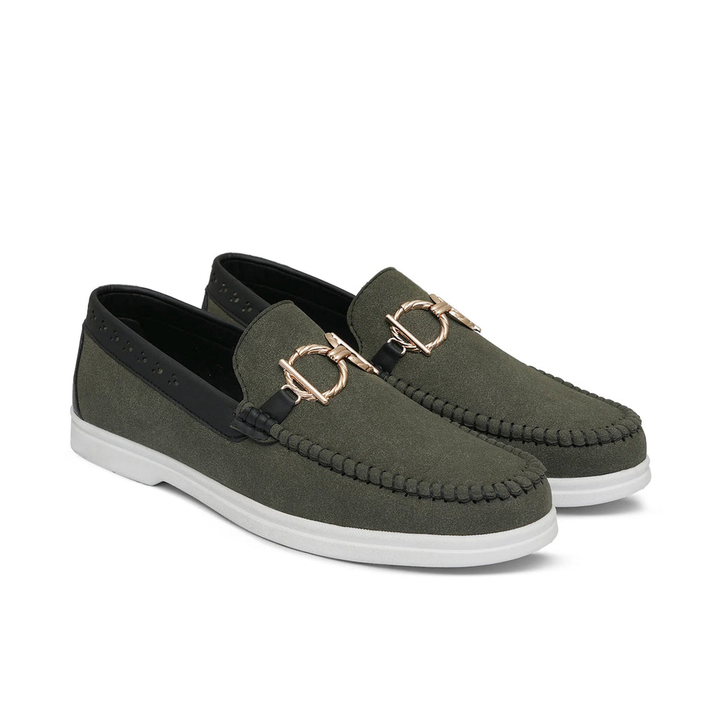 Green Suede Shoe Lz06