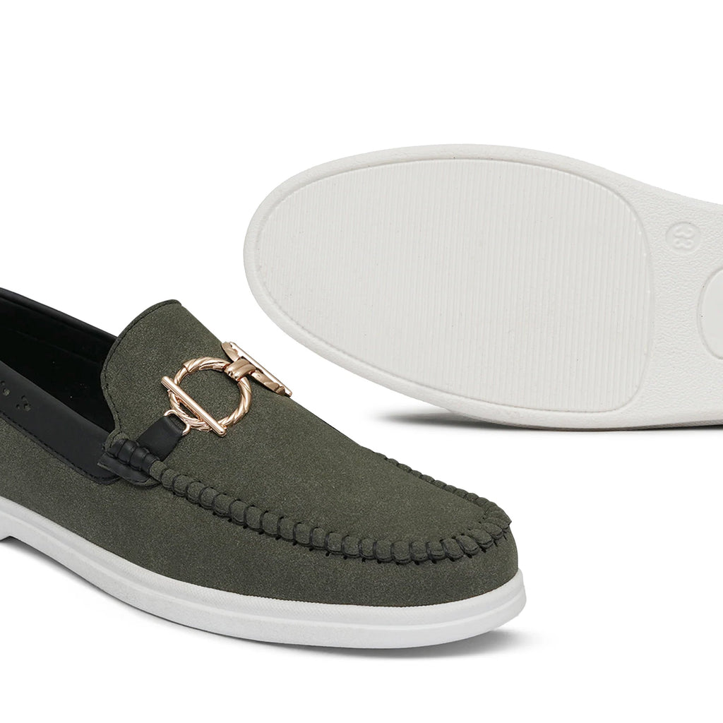 Green Suede Shoe Lz06