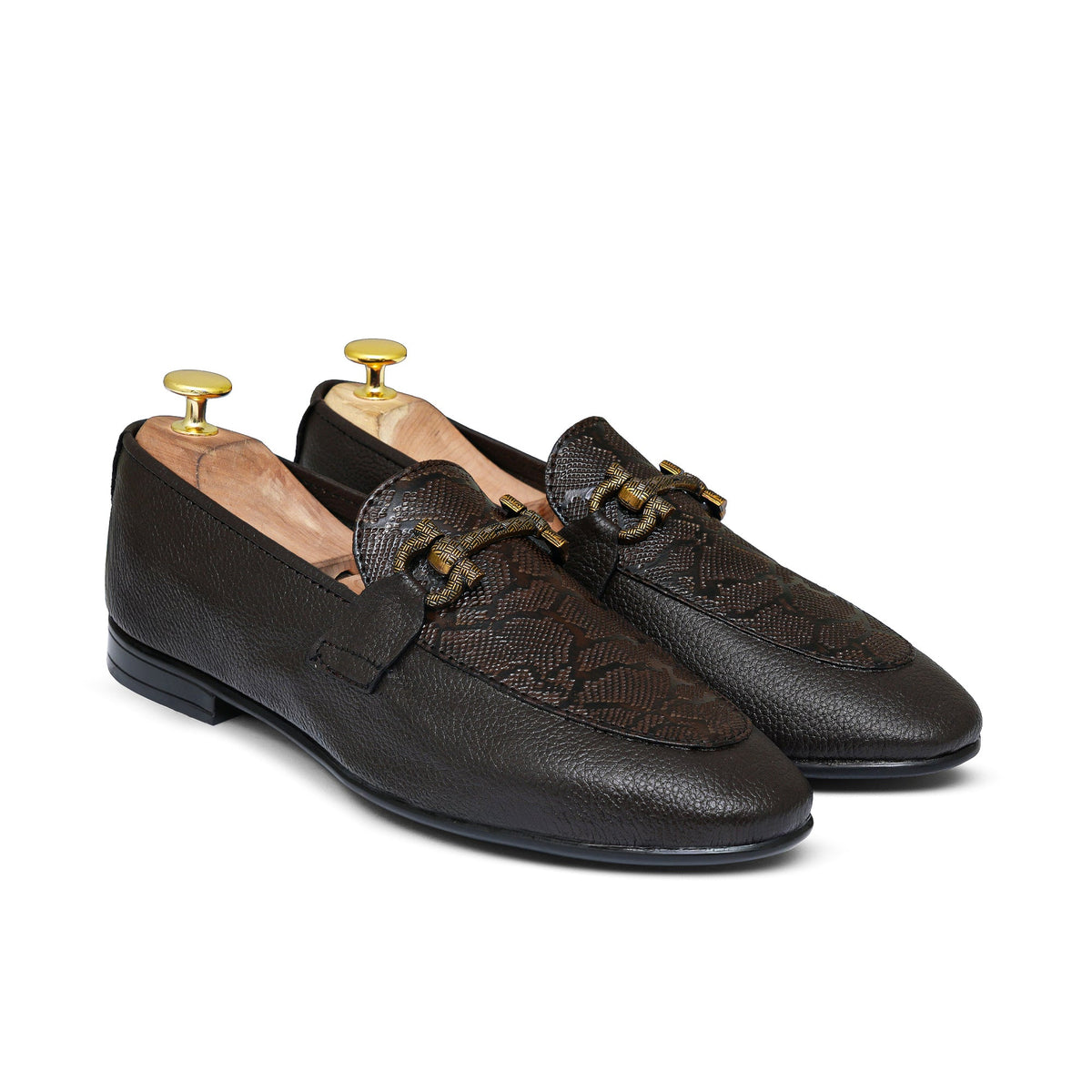 Brown Elegant Folding Shoe PA67