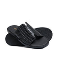 Black Patten Croc Slipper SZ03