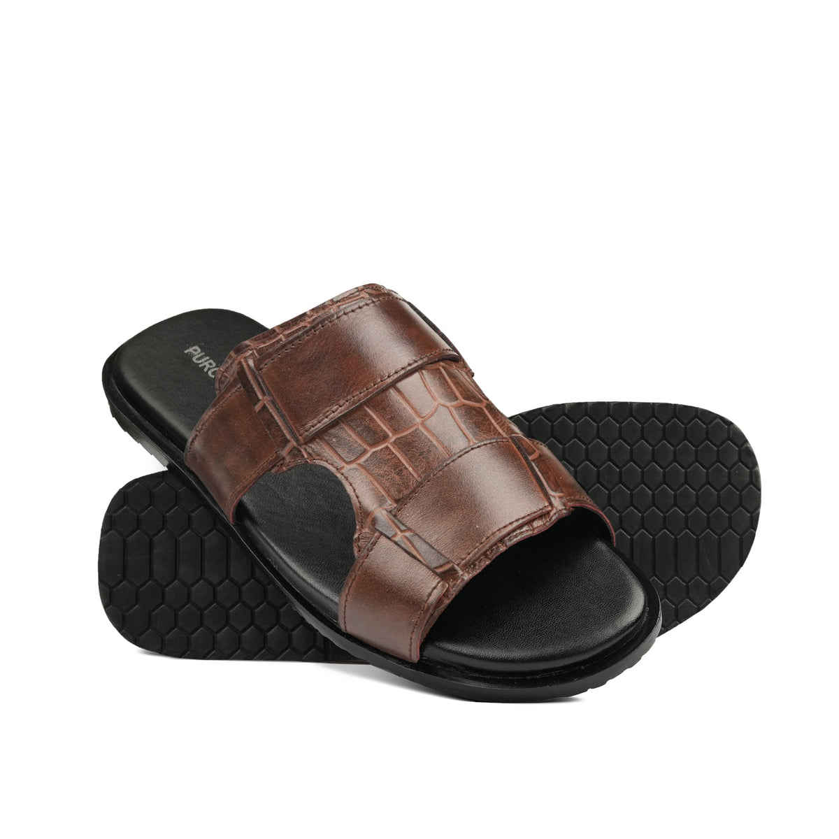 Croc-Textured Slipper SA75