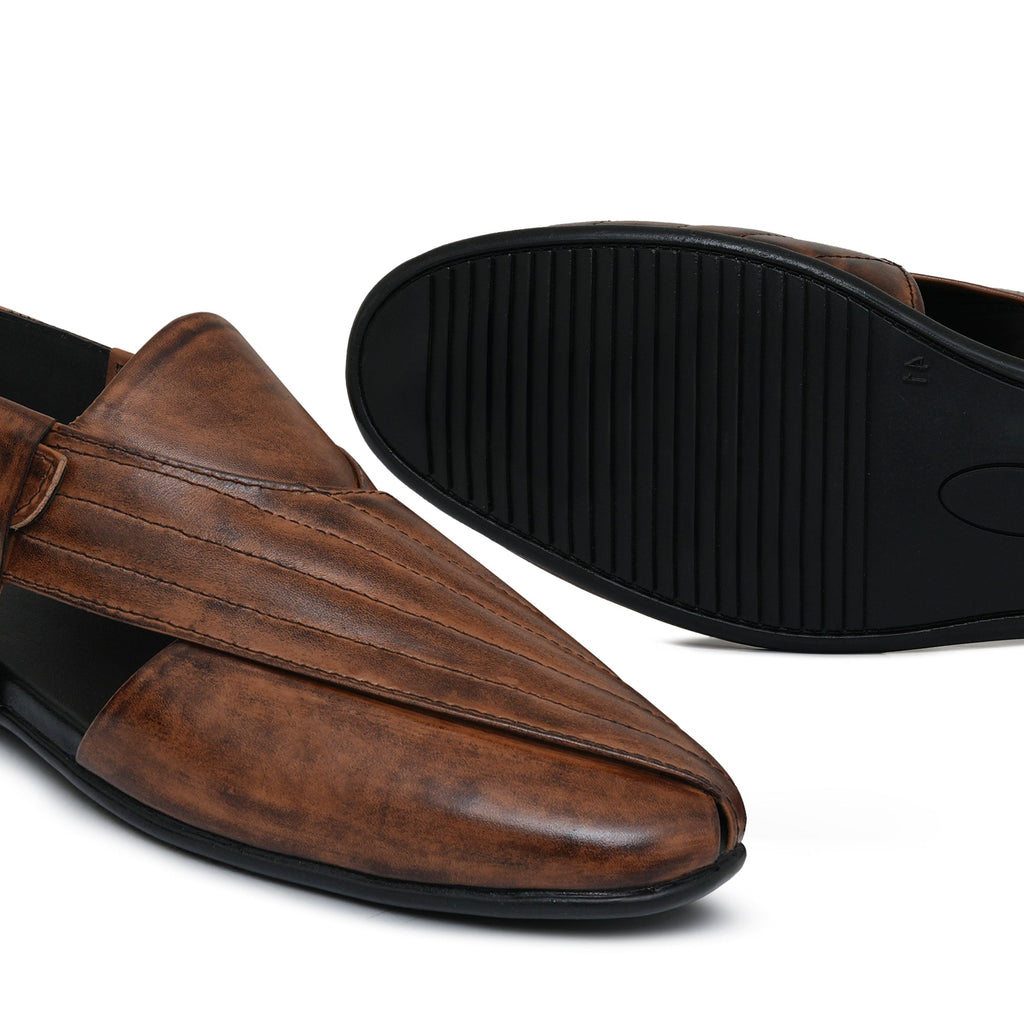 Brown Folding Sandal Da16