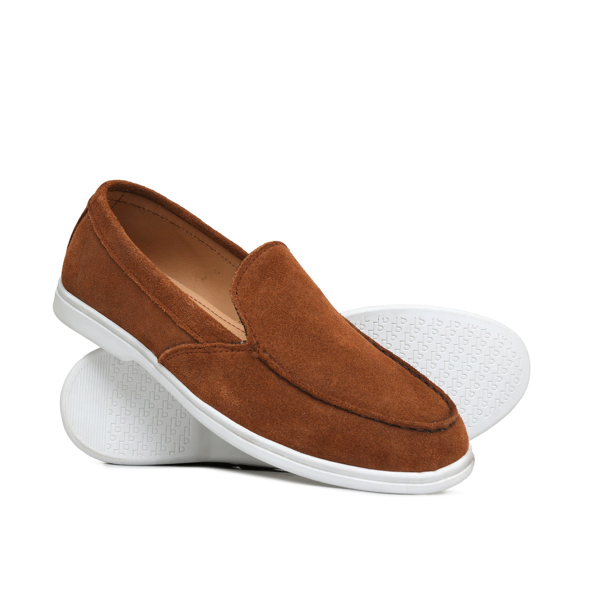 Cognac Brown  Suede Shoe La12