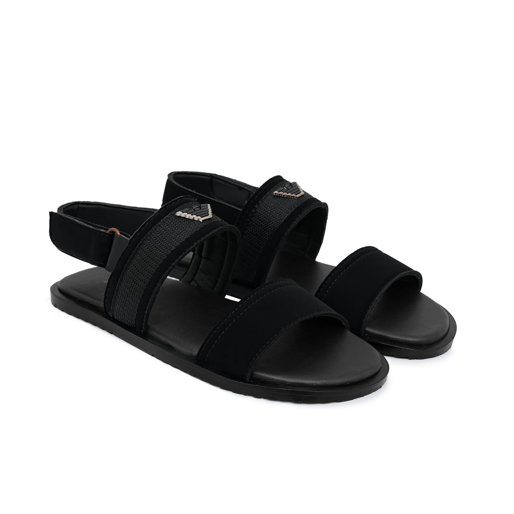 Black suede Belt Sendal DZ56