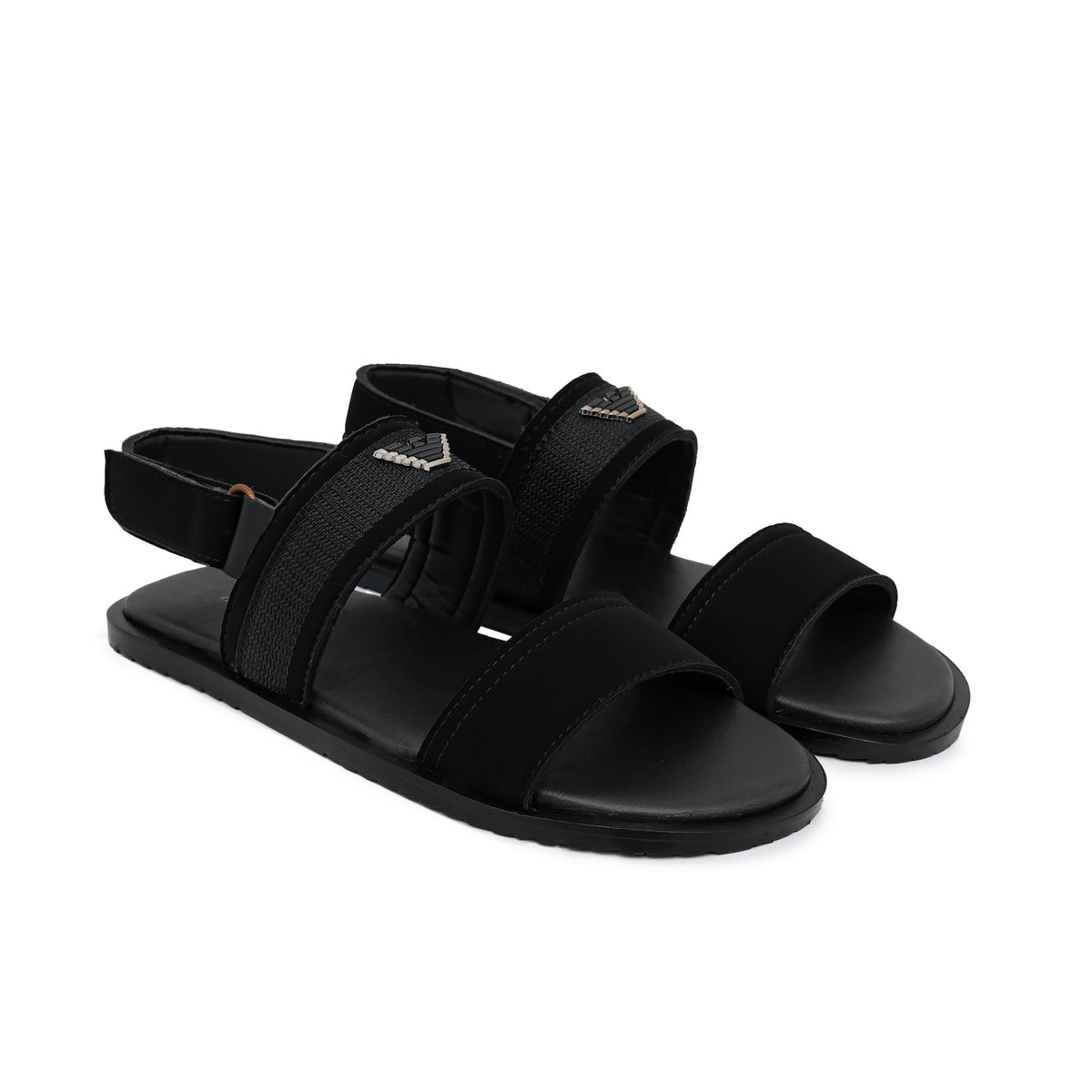 Black suede Belt Sendal DZ56