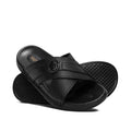 Black Leather Slipper GT26