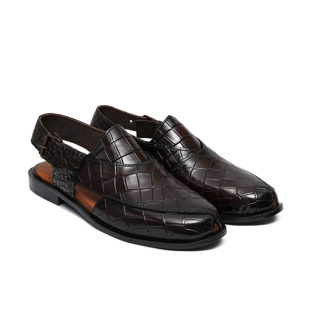 Brown Croc Sandal GT08