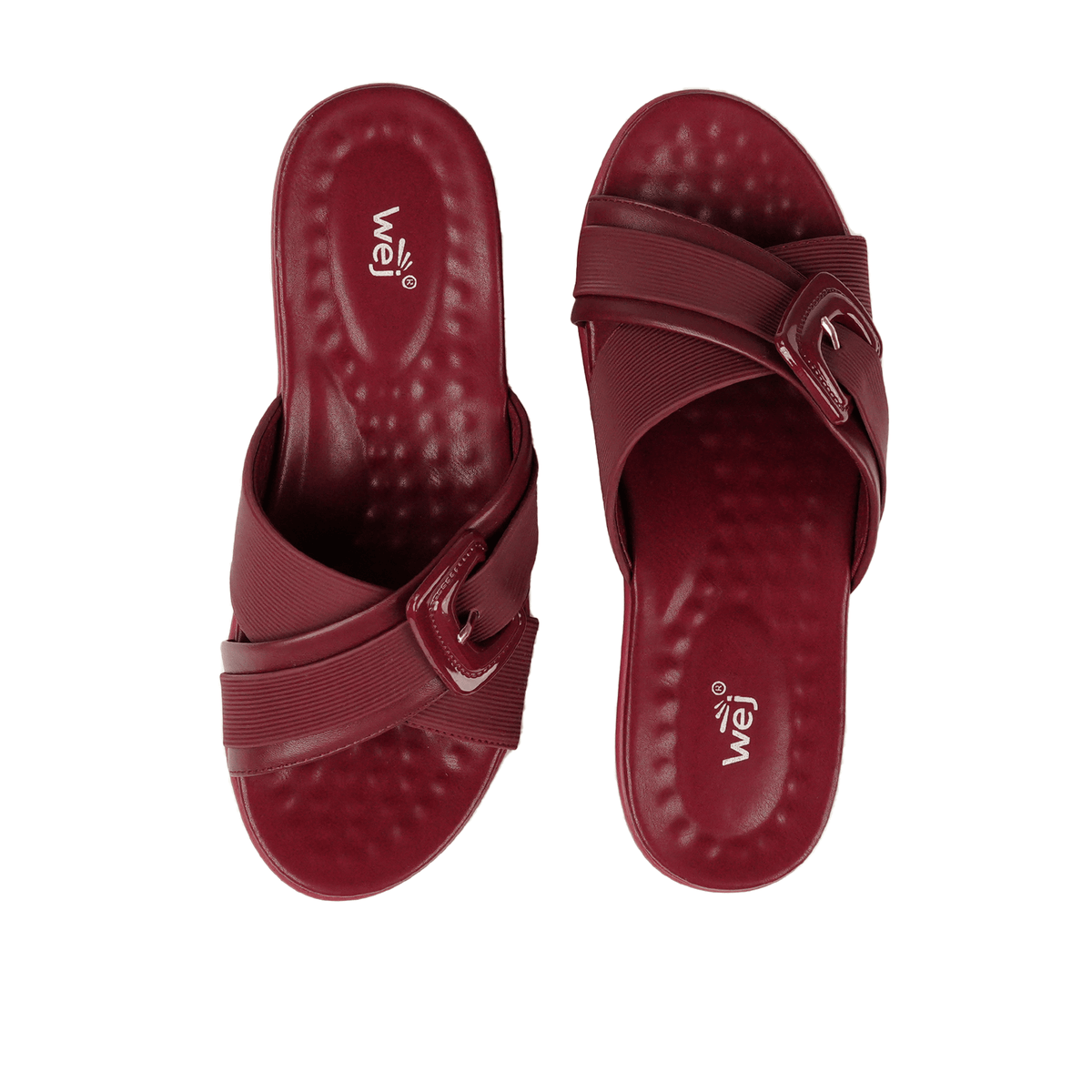 Maroon Comfy Slides WC06