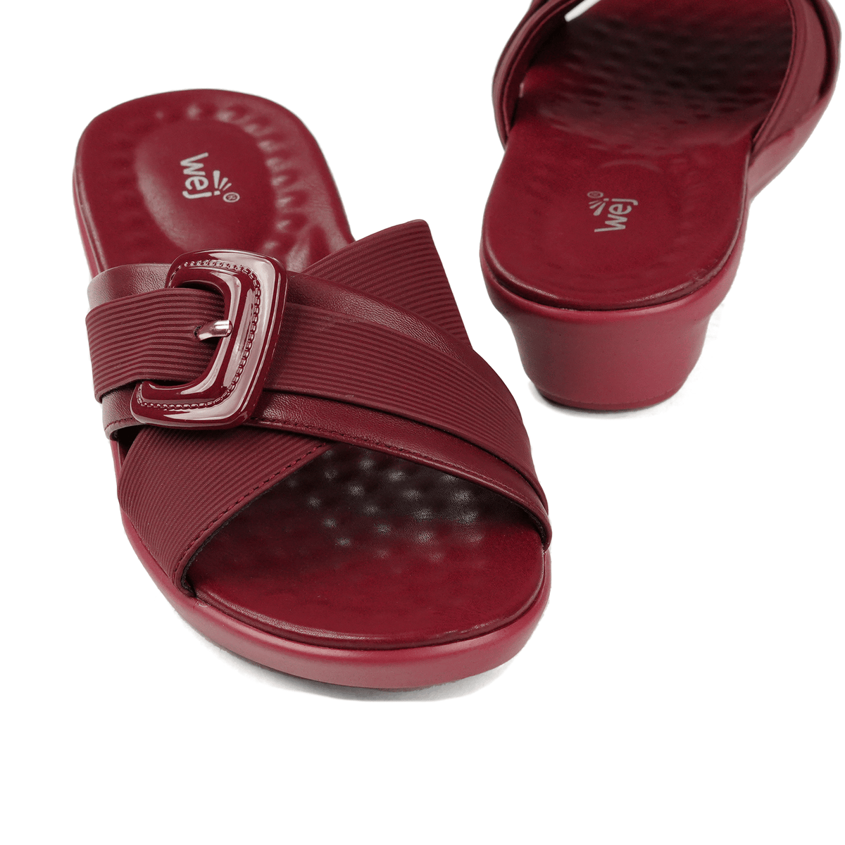 Maroon Comfy Slides WC06