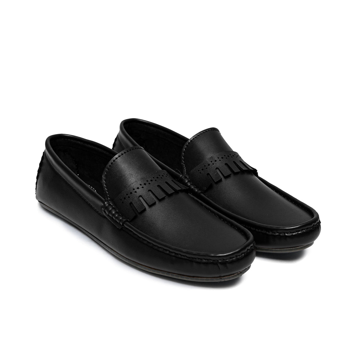 Black Frill Loafer LS18