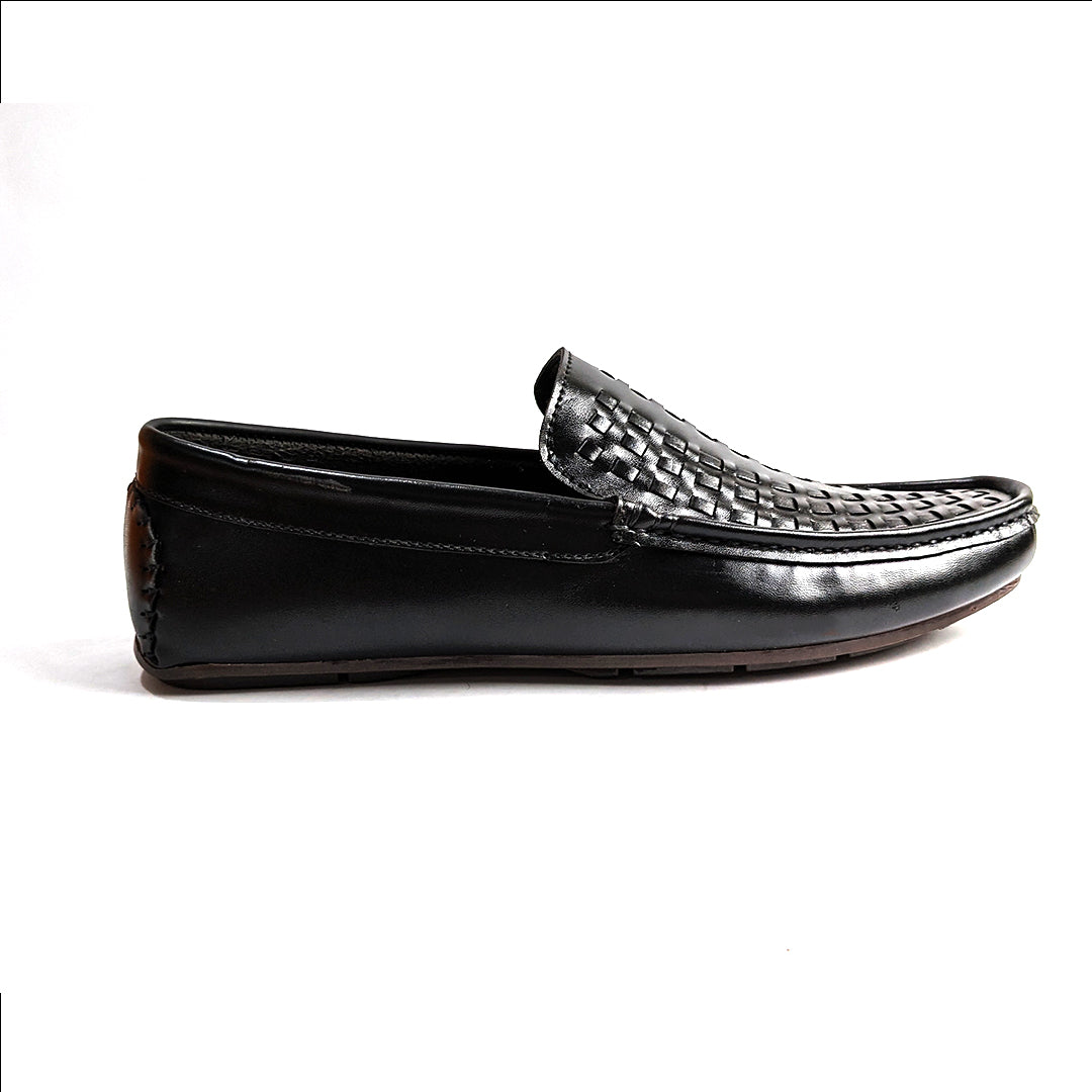 Black Woven Loafer LS26