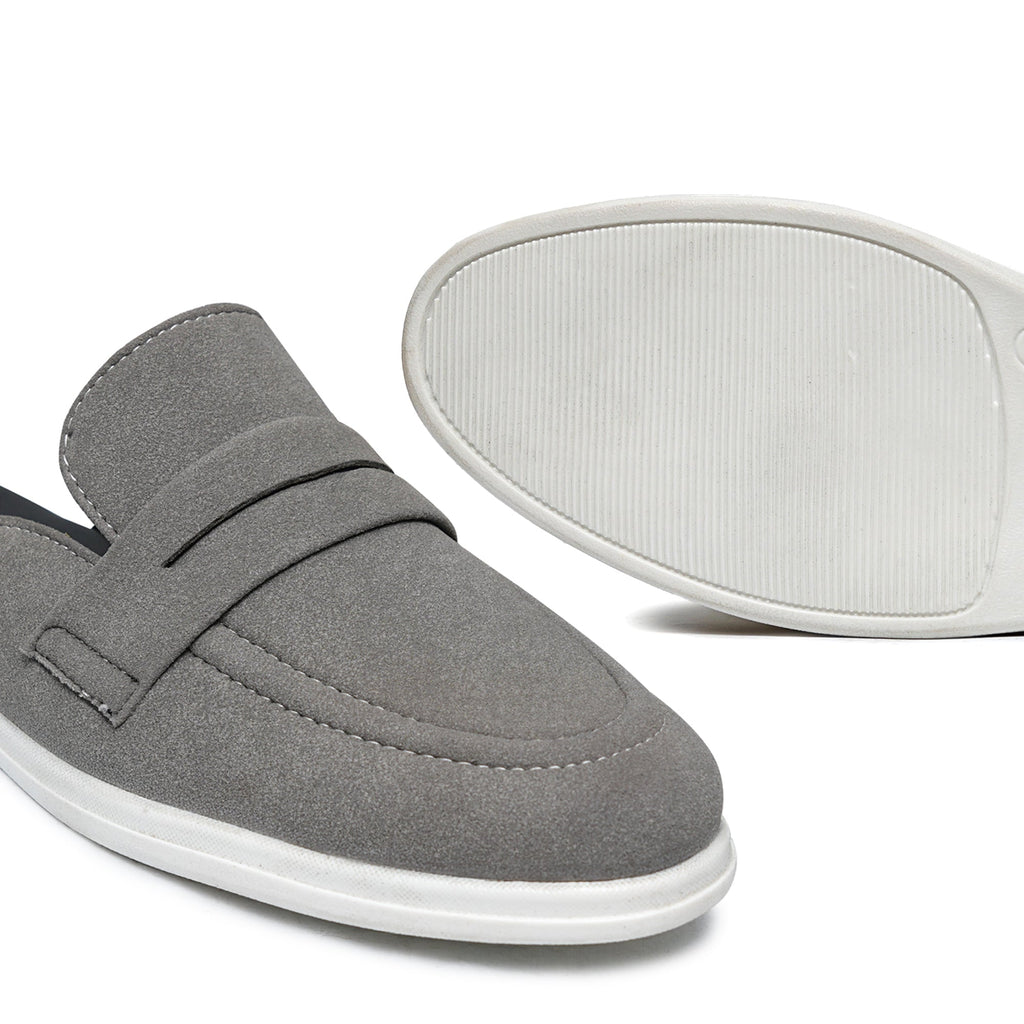 Grey Suede Mule LZ09