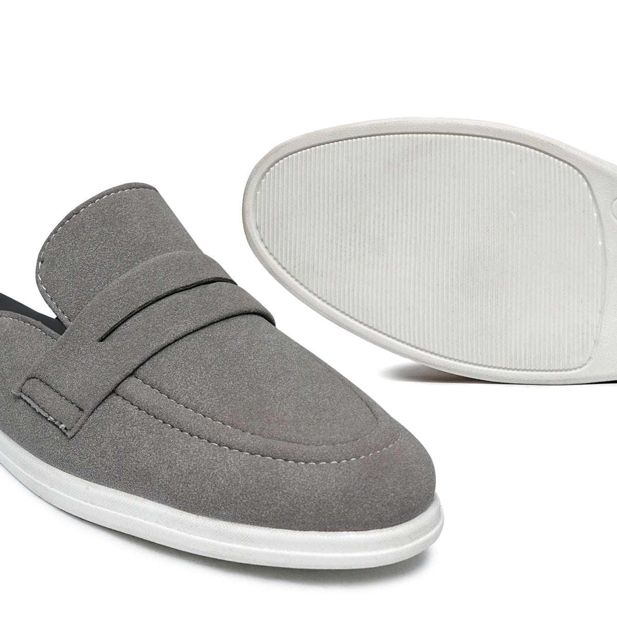 Grey Suede Mule LZ09