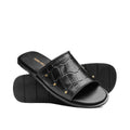 Black Sleek Croc Slipper SA09