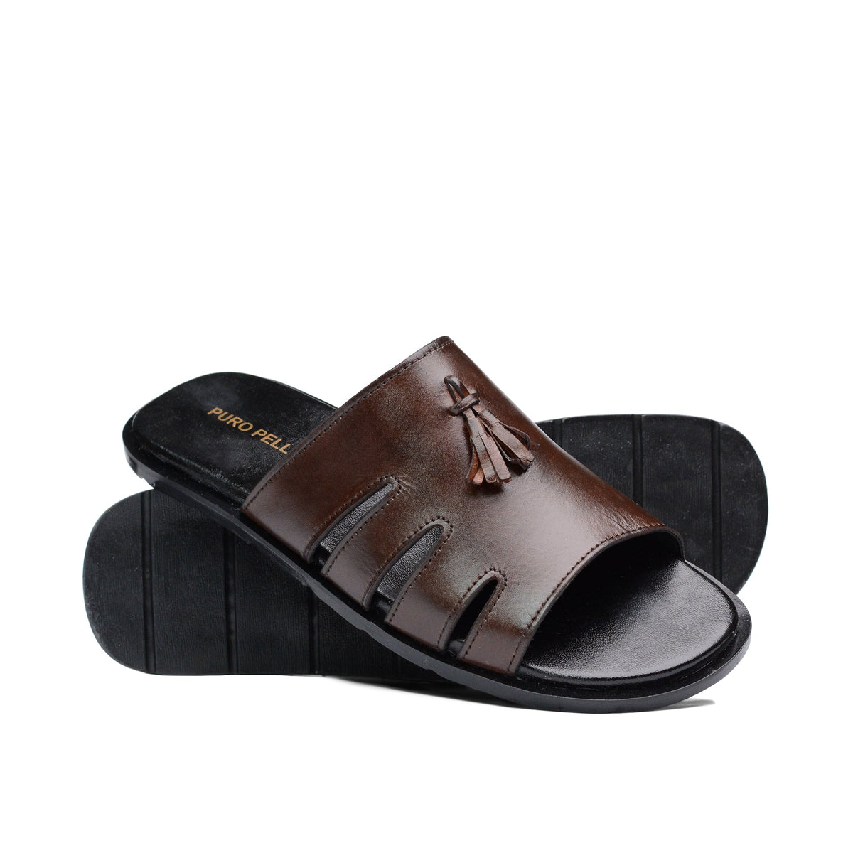 Brown Casual Tassel Slipper SA07