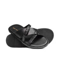 Black Croc Leather Slipper Sa21