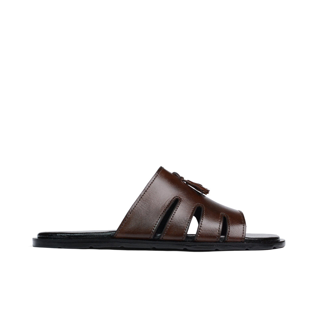 Brown Casual Tassel Slipper SA07