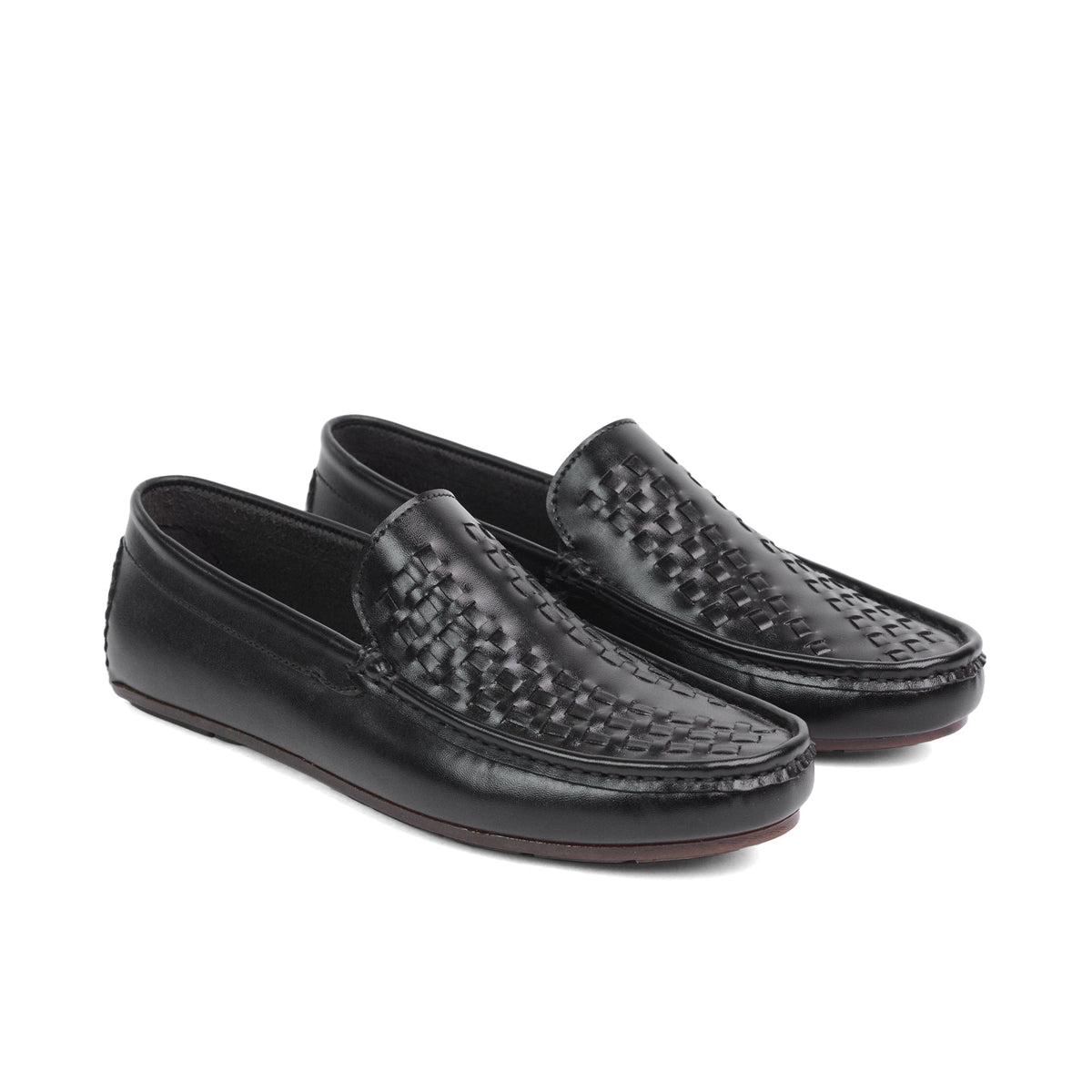 Black Woven Loafer LS26