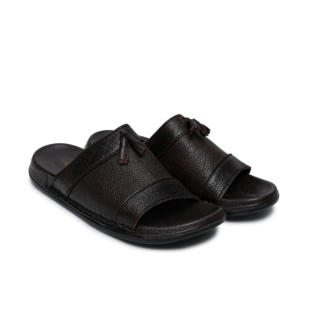 Brown Tassel Slipper GT32
