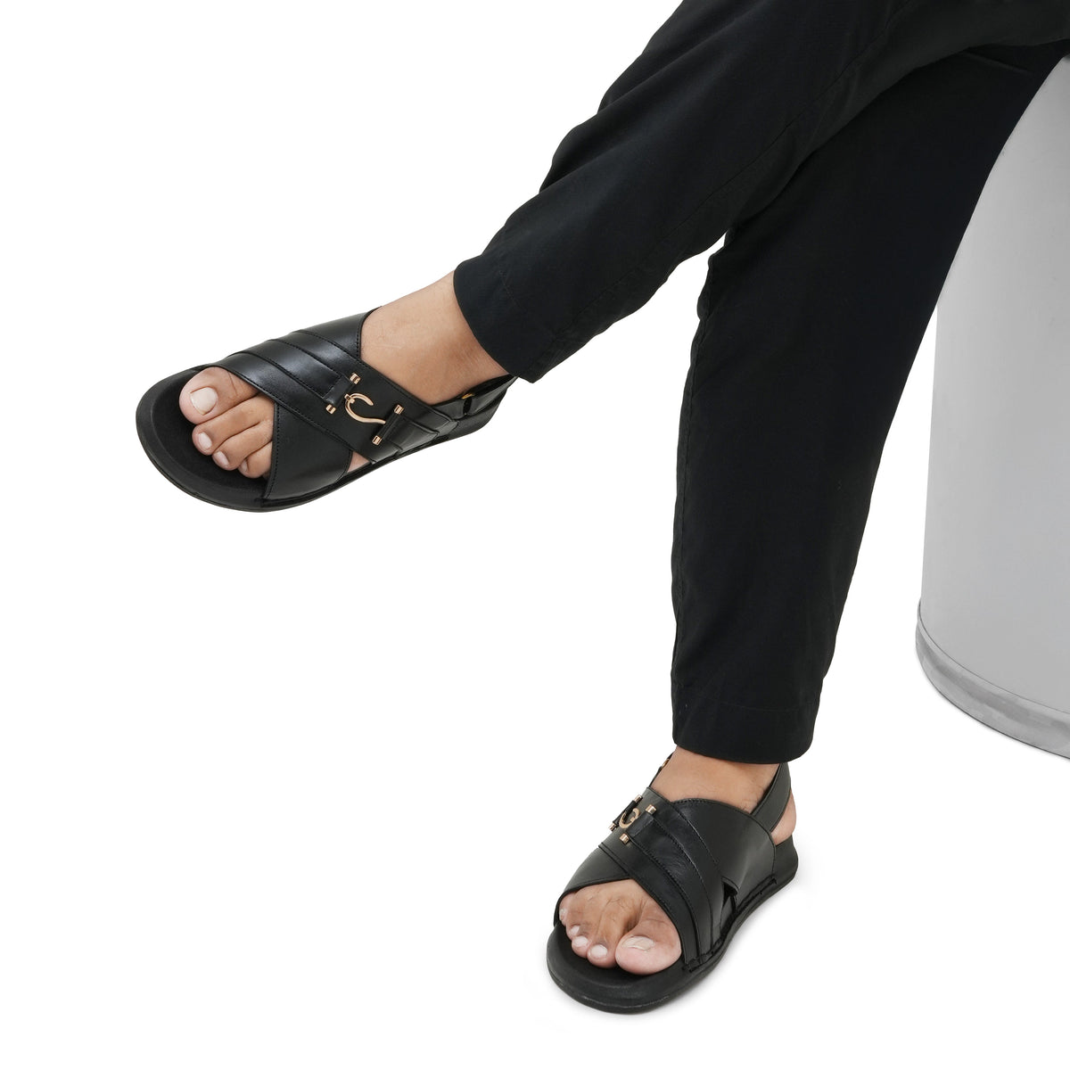 Black Slingback Sandal DA09