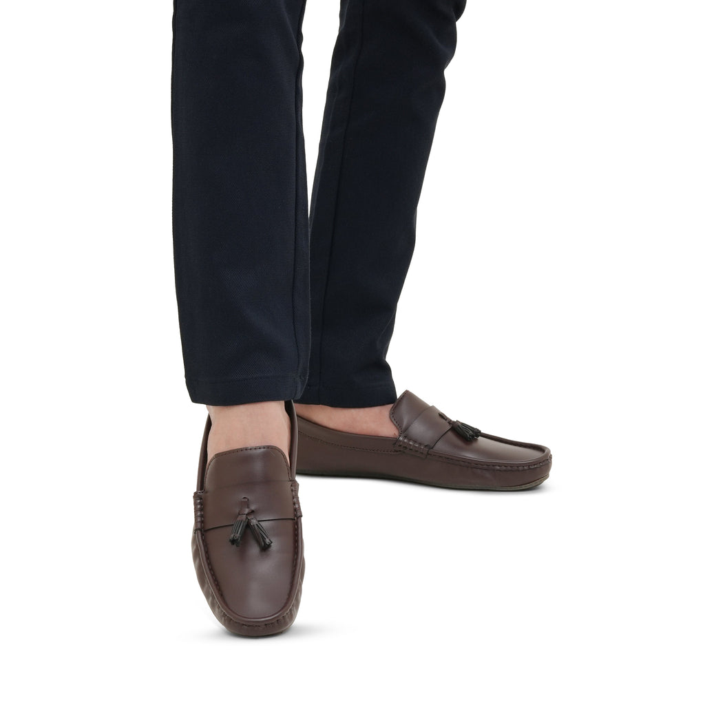 Dark Brown Tassel Loafer LS01