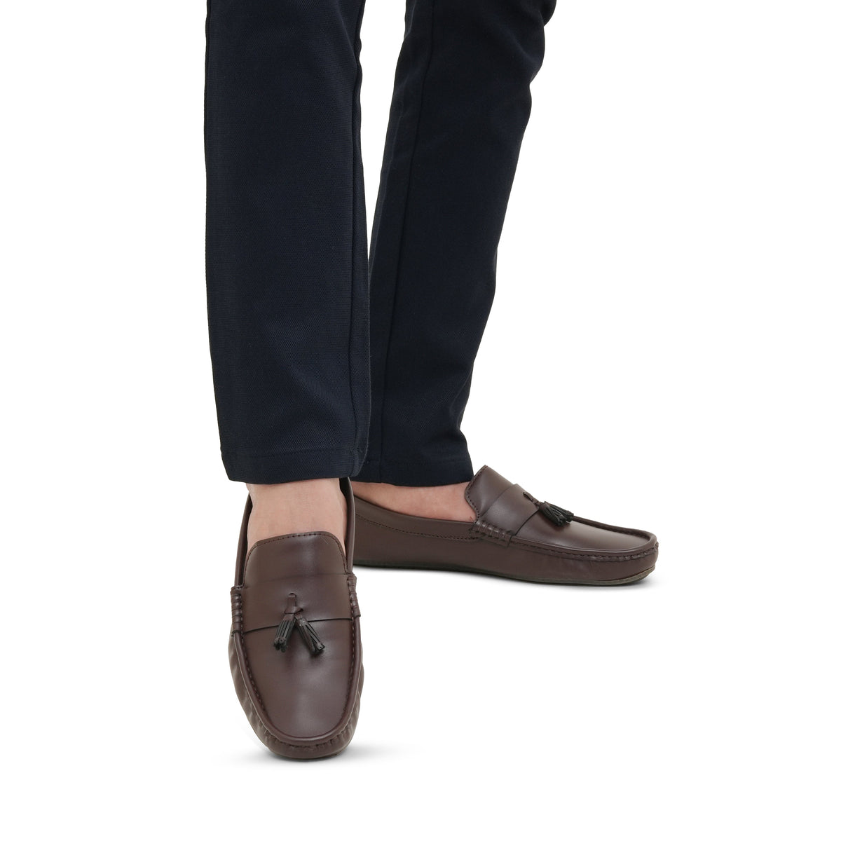 Dark Brown Tassel Loafer LS01